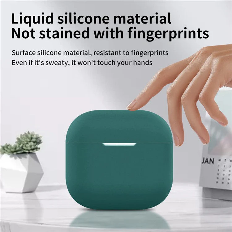For AirPods 4 Silicone Case Bluetooth Earphone Anti-scratch Protective Cover - Transparent White - Image 8