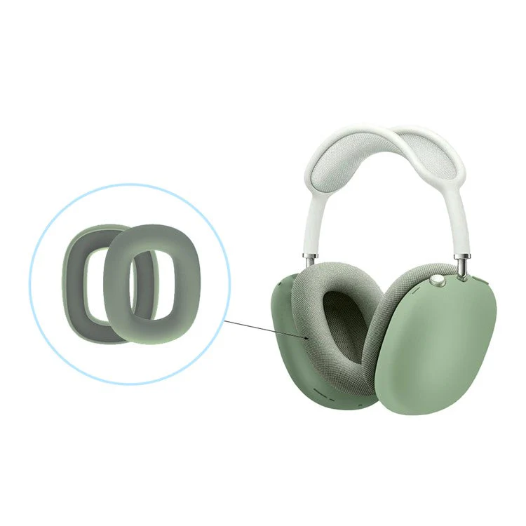 For AirPods Max 2024 (USB-C) / Max Outer Shell + Earmuff + Headband Protective Cover Anti-Scratch Case - Green - Image 4