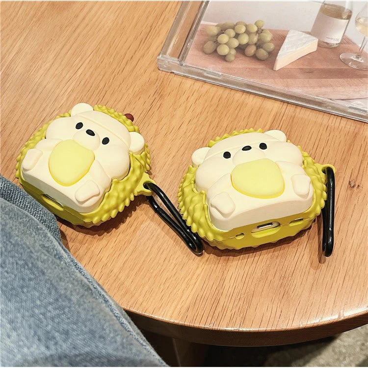 For AirPods Pro 2 / AirPods Pro Cartoon Durian Shape Silicone Case Headset Protection Cover - Image 3
