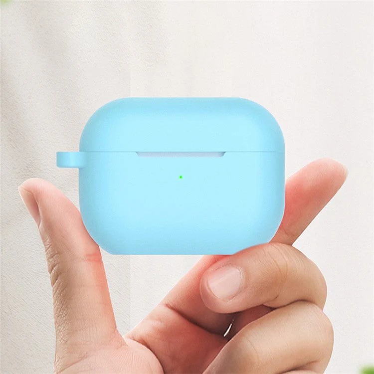 For AirPods Pro 2 Bluetooth Earphone Flat Bottom Silicone Protective Case Anti-scratch Anti-drop Cover - Black - Image 4