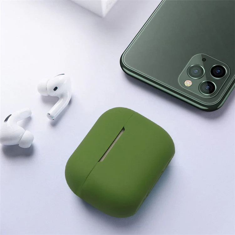 For AirPods Pro 2 Bluetooth Earphone Flexible Silicone Protective Case Anti-drop Anti-scratch Cover - Wine Red - Image 5