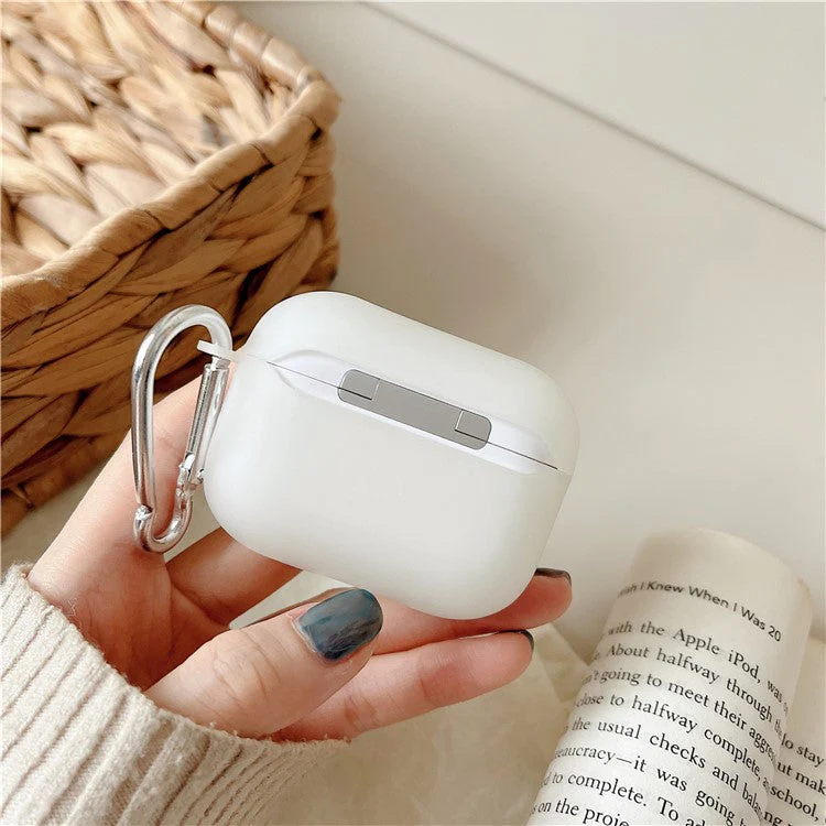 For AirPods Pro 2 Charging Case Cover Luminous TPU Protective Case Pattern Printing Earbuds Cover with Buckle - Heart Flower - Image 4