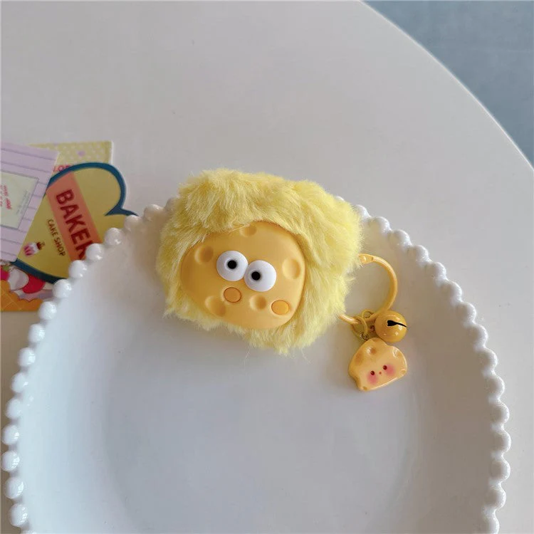 For AirPods Pro 2 Cute Cheese Autumn Winter Plush Cover Bluetooth Earphone Protective Case - Image 6