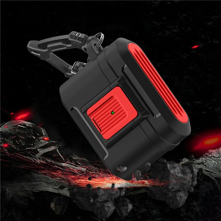 For AirPods Pro 2 Earphone Protective Case Pressing Buckle Luggage Case Design TPU+PC Anti-drop Cover - Black / Yellow - Image 7