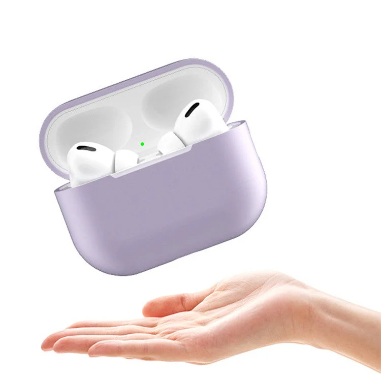 For AirPods Pro 2 Earphones Case Full Protective Silicone Shockproof Cover with Strap / Ear-Tip - Transparent White - Image 2