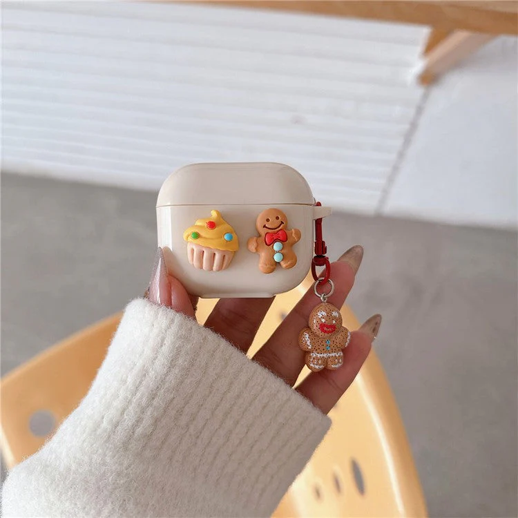 For AirPods Pro 2 / Pro Case Cake Cookie TPU Protective Earphone Cover with Pendant - Image 2