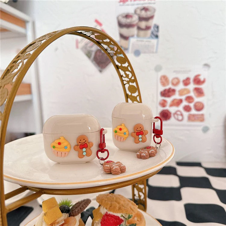 For AirPods Pro 2 / Pro Case Cake Cookie TPU Protective Earphone Cover with Pendant - Image 7