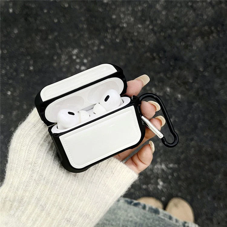 For AirPods Pro 2 / Pro Down Jacket Design TPU Cover Wireless Earphone Protective Case with Anti-lost Buckle - Grey - Image 3