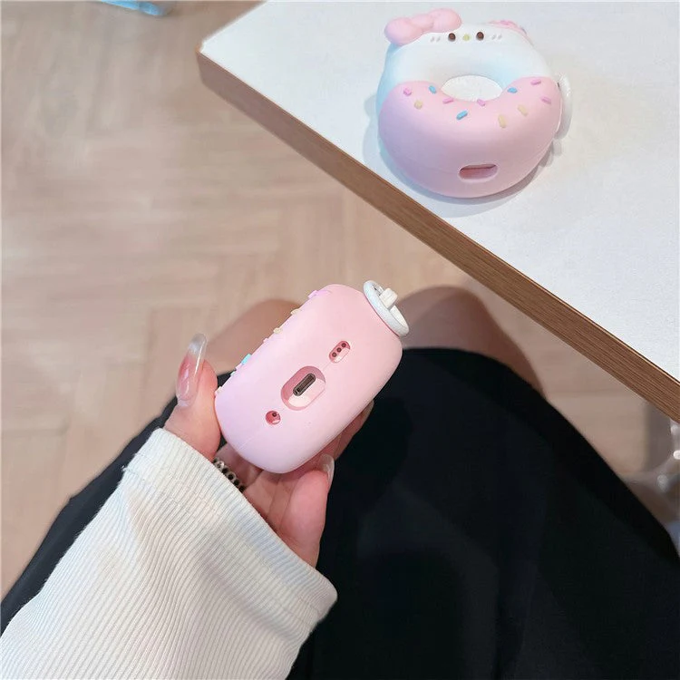 For AirPods Pro 2 / Pro Lovely Bowknot Donut Earphone Case PVC Protective Cover - Image 4