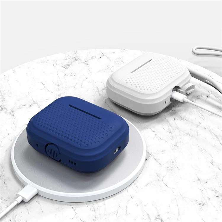 For AirPods Pro 2 Silicone Earphone Case Anti-Fall Anti-Dust Earbud Protection Skin Cover with Strap - Pink - Image 4
