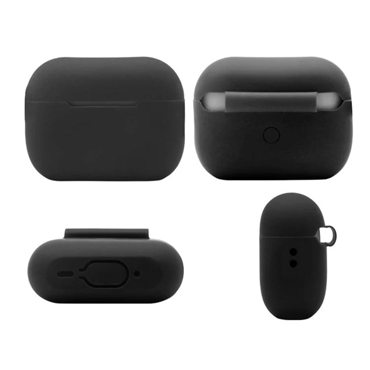 For AirPods Pro 2 Soft Silicone Case Full Protection Anti-Dust Earphone Cover with Anti-Lost Lanyard - Lavender Grey - Image 6