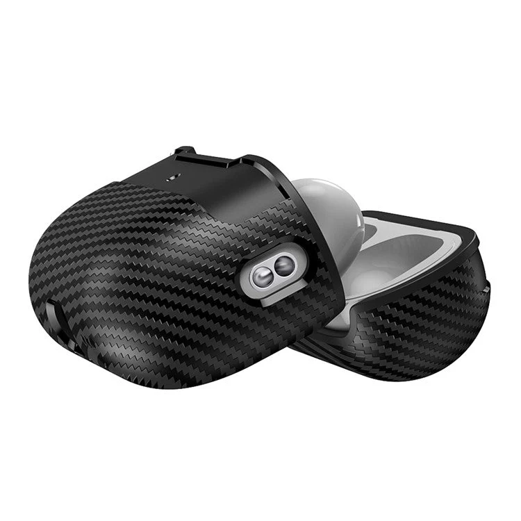 For AirPods Pro 2 TPU Anti-scratch Anti-drop Cover Carbon Fiber Texture Bluetooth Earphone Protective Sleeve - Blue - Image 3