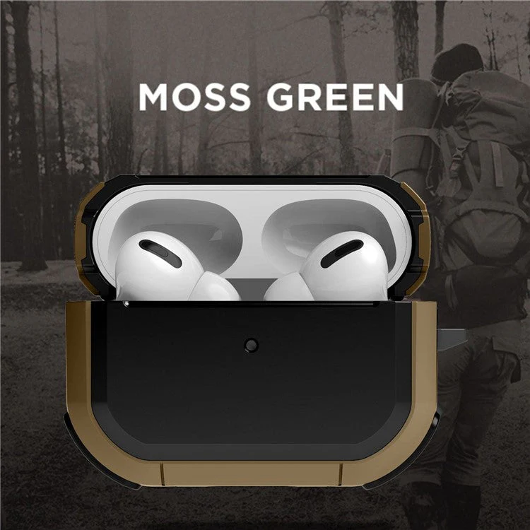 For AirPods Pro (Gen 2) (USB-C) / Pro 2 Bluetooth Earphone Protective Case TPU+PC Anti-drop Cover with Ring Buckle - Yellow - Image 2