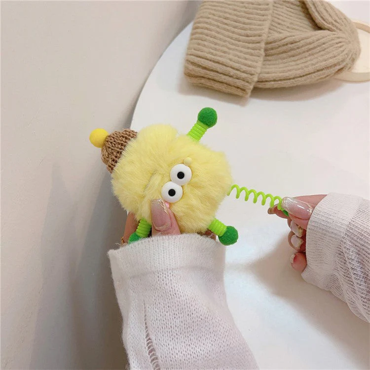 For AirPods with Charging Case (2016) / (2019) / AirPods with Wireless Charging Case (2019) Protective Cover Cartoon Fur Warm Case - Image 3