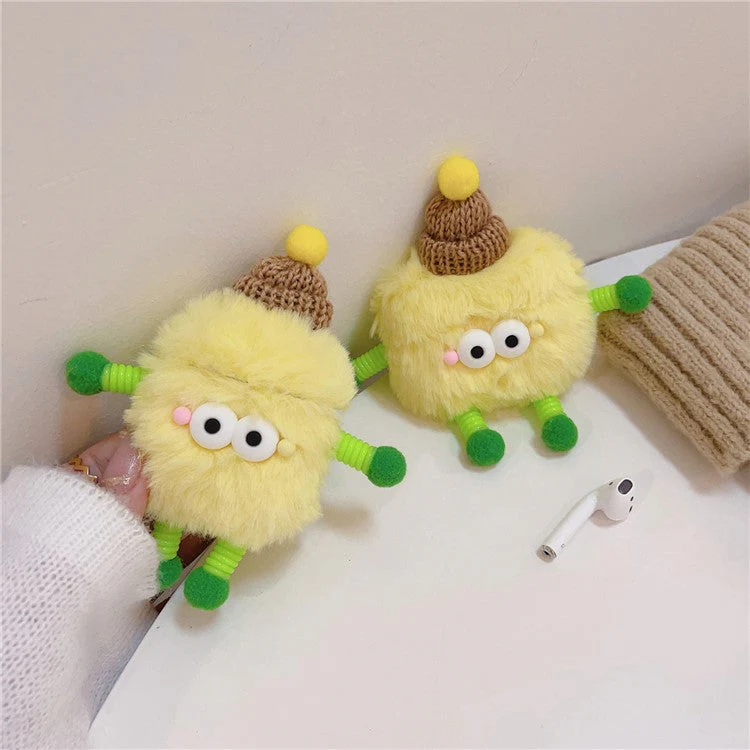 For AirPods with Charging Case (2016) / (2019) / AirPods with Wireless Charging Case (2019) Protective Cover Cartoon Fur Warm Case - Image 7