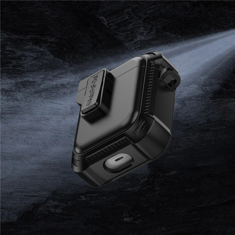 For AirPods with Wireless Charging Case (2019) / AirPods with Charging Case (2019) / (2016) Pressing Buckle Design Earphone Drop-proof Cover - Red - Image 6