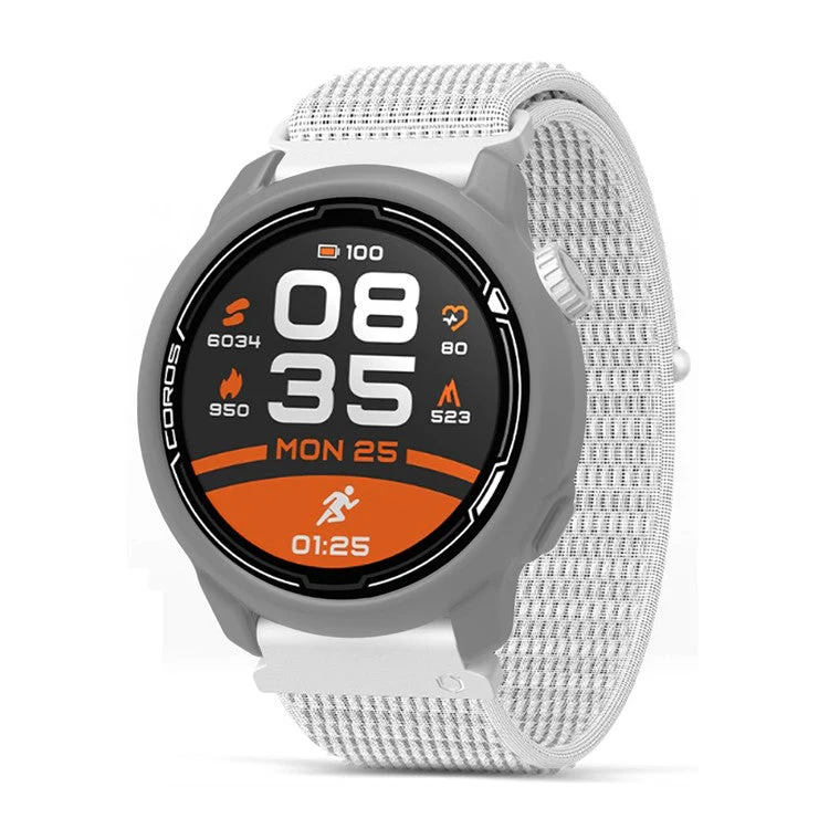 For Coros Pace 2 Watch Case Cover Shockproof Soft Silicone Protective Cover - Grey - Image 5