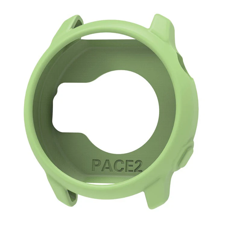 For Coros Pace 2 Watch Case Cover Shockproof Soft Silicone Protective Cover - Matcha Green - Image 2