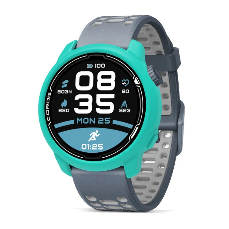 For Coros Pace 2 Watch Case Cover Shockproof Soft Silicone Protective Cover - Mint Green - Image 5