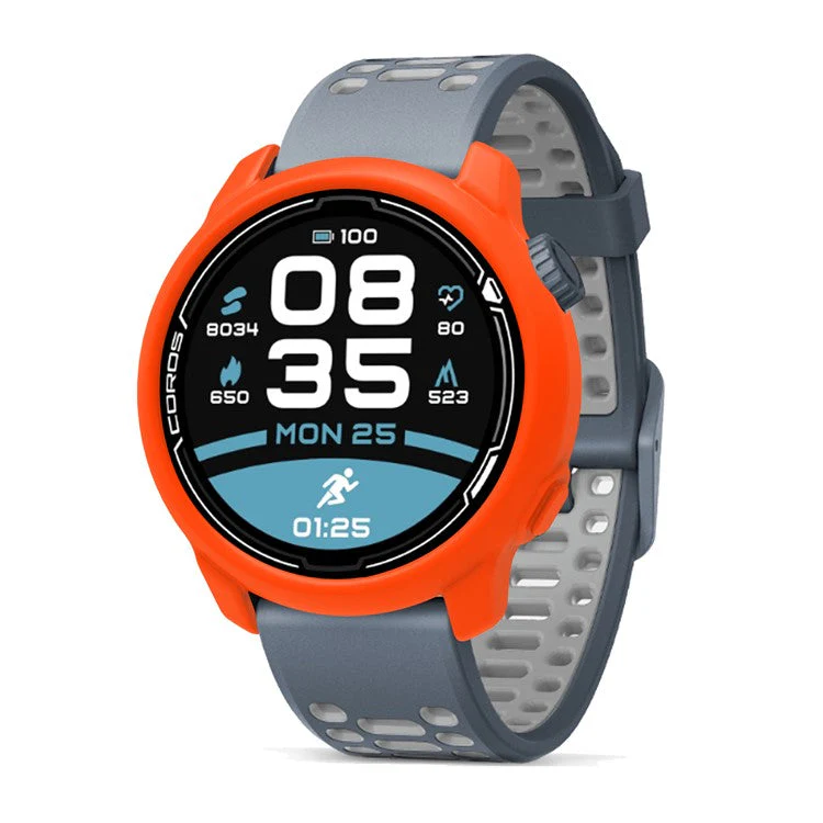 For Coros Pace 2 Watch Case Cover Shockproof Soft Silicone Protective Cover - Orange - Image 5