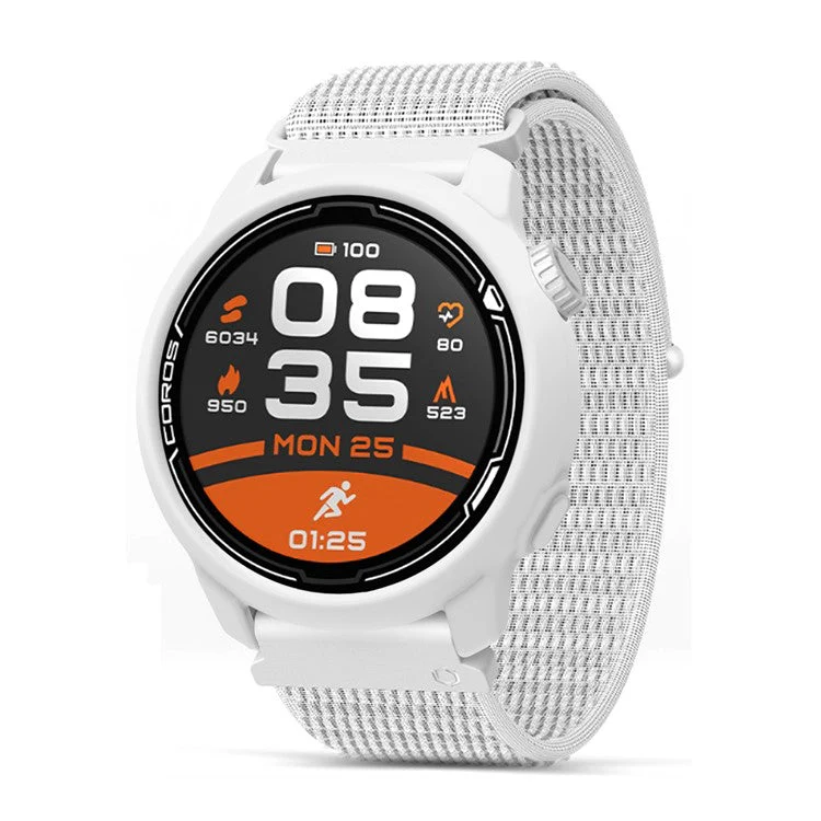 For Coros Pace 2 Watch Case Cover Shockproof Soft Silicone Protective Cover - White - Image 5