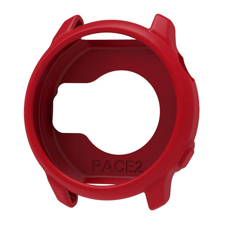 For Coros Pace 2 Watch Case Cover Shockproof Soft Silicone Protective Cover - Wine Red - Image 2