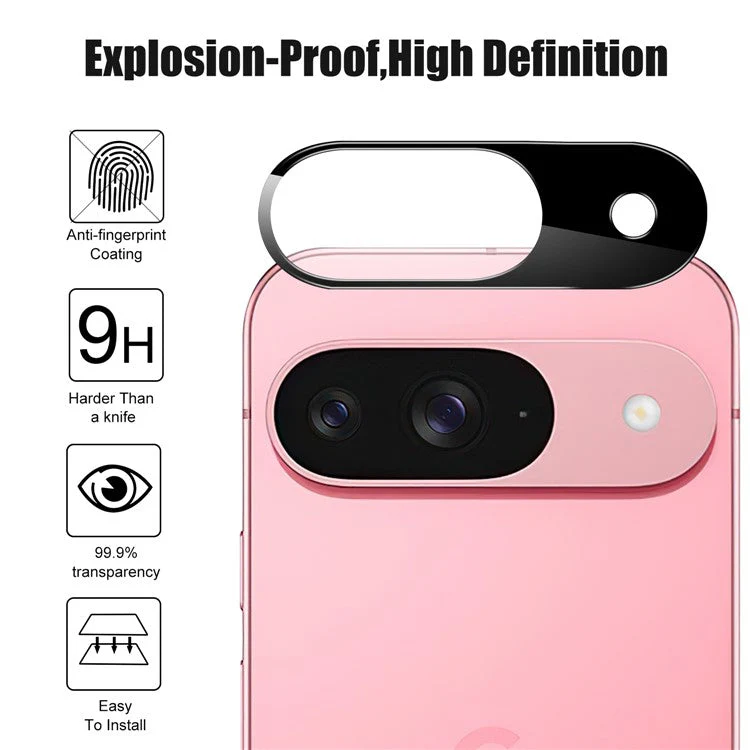 For Google Pixel 9 Camera Lens Protector Ultra Clear Tempered Glass Lens Film - Image 3
