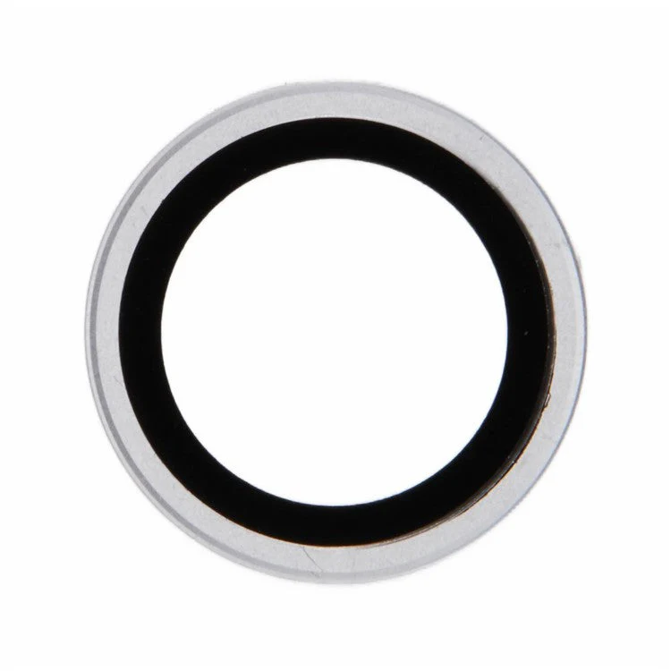 For iPad Pro 11 (2024) / iPad Pro 13 (2024) Camera Lens Protector Metal Ring Tempered Glass Film - Silver - Image 2