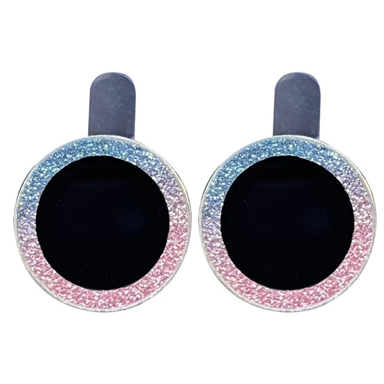 For iPhone 11 6.1 inch 2Pcs / Set Tempered Glass Camera Lens Protector Fine Glitter Powder Design Lens Protective Film - Colorful