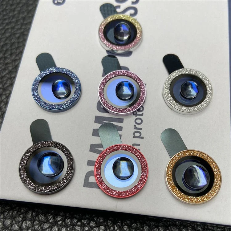 For iPhone 11 6.1 inch 2Pcs / Set Tempered Glass Camera Lens Protector Fine Glitter Powder Design Lens Protective Film - Colorful - Image 6