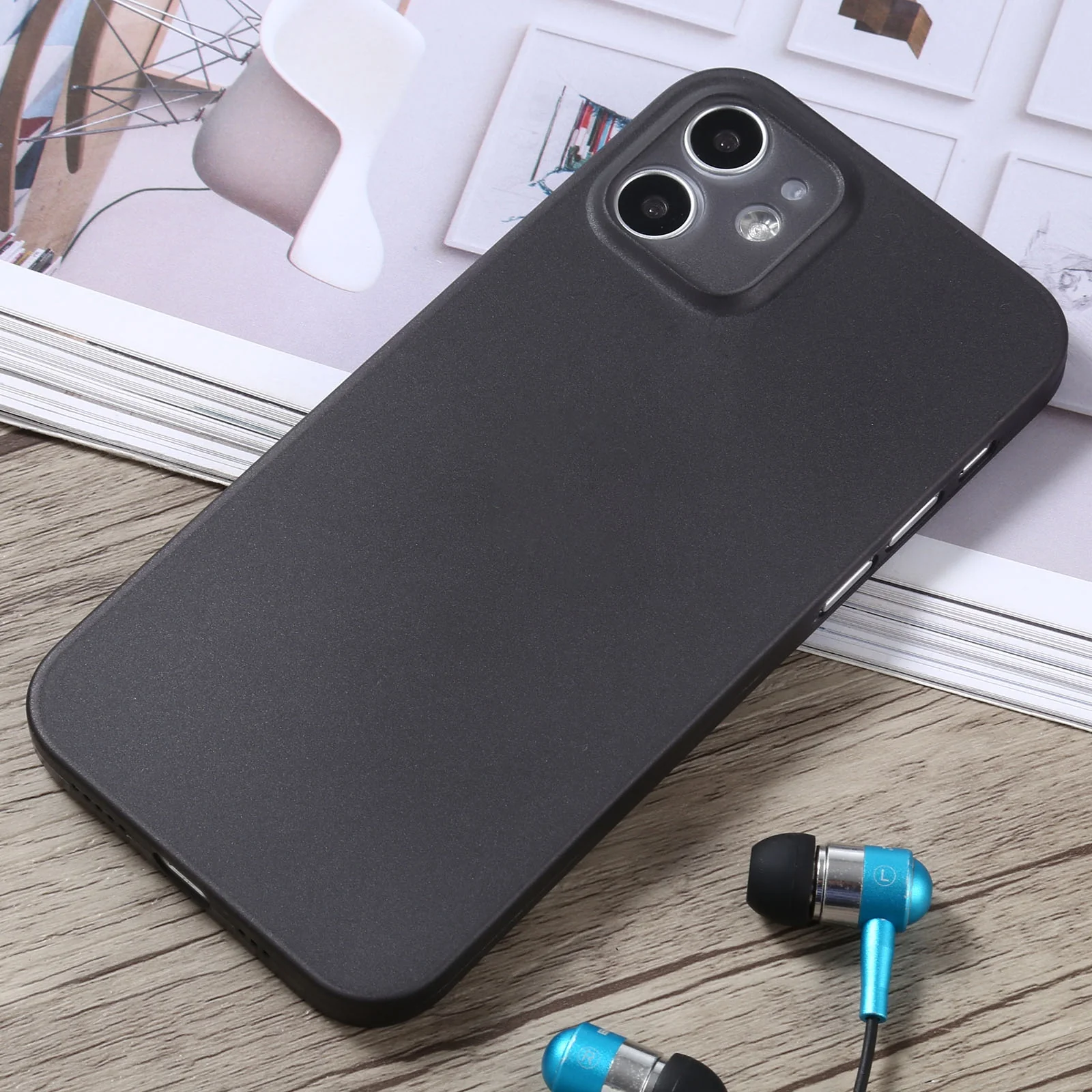 For iPhone 12 mini Camera Precision Hole PP Protective Case (Black) - Image 2