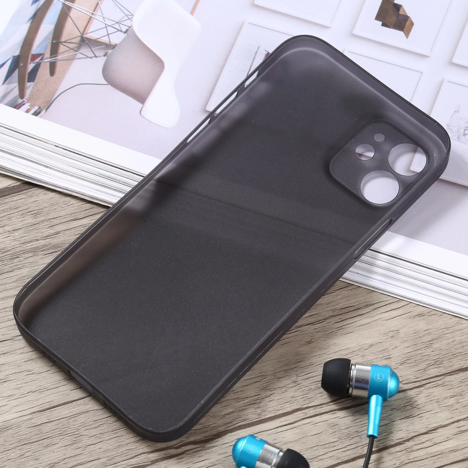 For iPhone 12 mini Camera Precision Hole PP Protective Case (Black) - Image 4