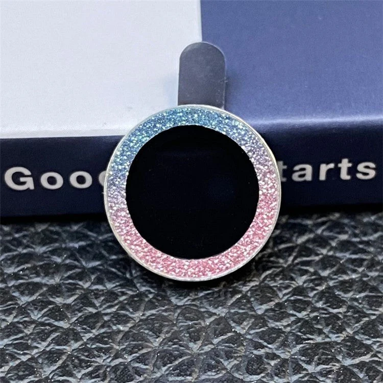 For iPhone 12 Pro Max 6.7 inch 3Pcs / Set Stylish Fine Glitter Powder Design Tempered Glass Camera Lens Protector Cover Film - Colorful - Image 2