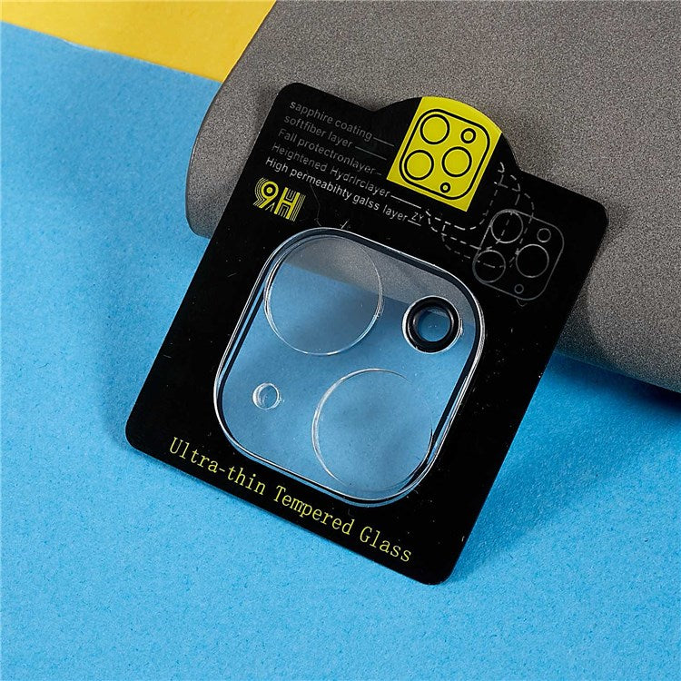 For iPhone 14 Plus 6.7 inch Full Coverage Camera Lens Protector Tempered Glass Ultra Thin Camera Lens Cover - Transparent - Image 2