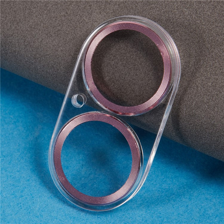 For iPhone 16 / 16 Plus Camera Lens Protector CD Veins Integrated Tempered Glass Lens Film - Rose Gold - Image 4