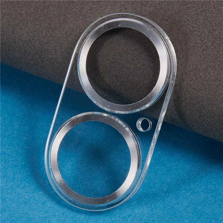 For iPhone 16 / 16 Plus Camera Lens Protector CD Veins Integrated Tempered Glass Lens Film - Silver - Image 4