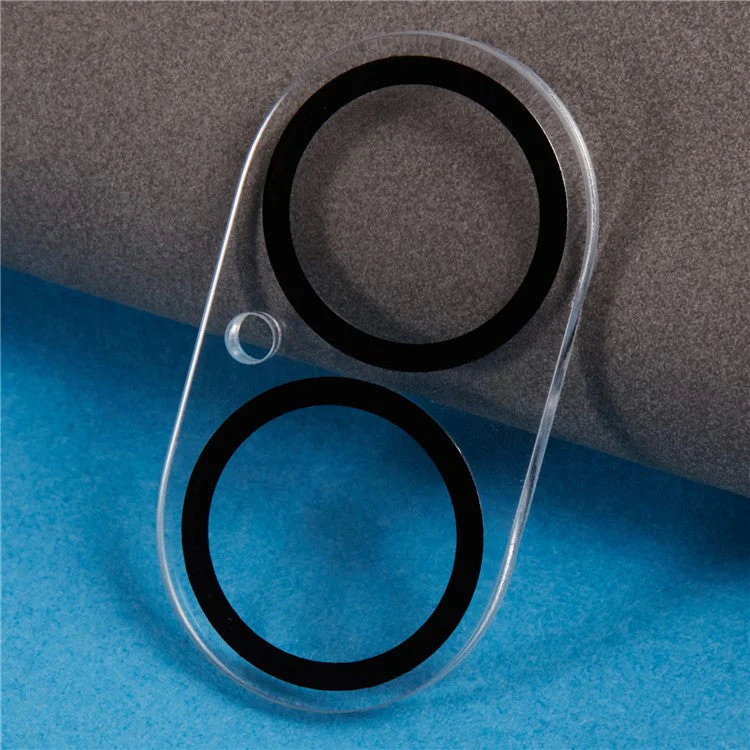 For iPhone 16 / 16 Plus Camera Lens Protector Cell Phone Silk Printing Tempered Glass Clear Lens Film - Image 3