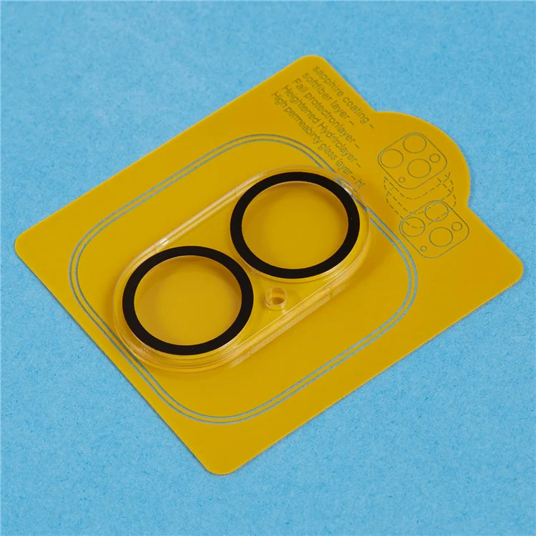 For iPhone 16 / 16 Plus Camera Lens Protector Cell Phone Silk Printing Tempered Glass Clear Lens Film - Image 6