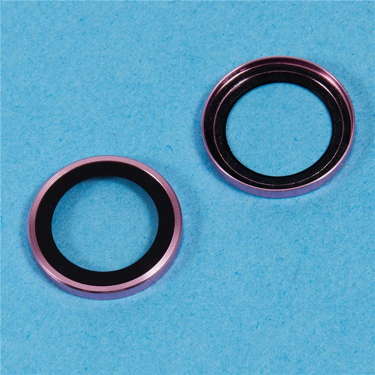 For iPhone 16 / 16 Plus Camera Lens Protector Electroplating AR Metal Frame+Tempered Glass Lens Film - Pink - Image 4