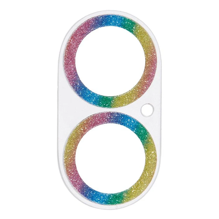 For iPhone 16 / 16 Plus Camera Lens Protector Glitter Tempered Glass Lens Film - Multi-color - Image 2