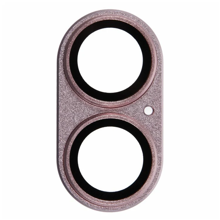 For iPhone 16 / 16 Plus Camera Lens Protector Integrated Clear Metal Frame+Tempered Glass Lens Film - Rose Gold - Image 2