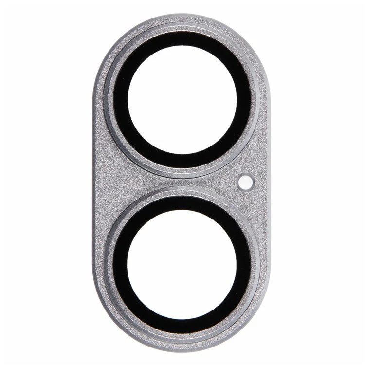 For iPhone 16 / 16 Plus Camera Lens Protector Integrated Clear Metal Frame+Tempered Glass Lens Film - Silver - Image 2