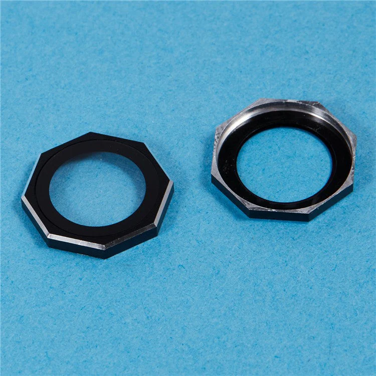 For iPhone 16 / 16 Plus Octagonal Camera Lens Film AF+AR Tempered Glass Lens Protector - Black - Image 4