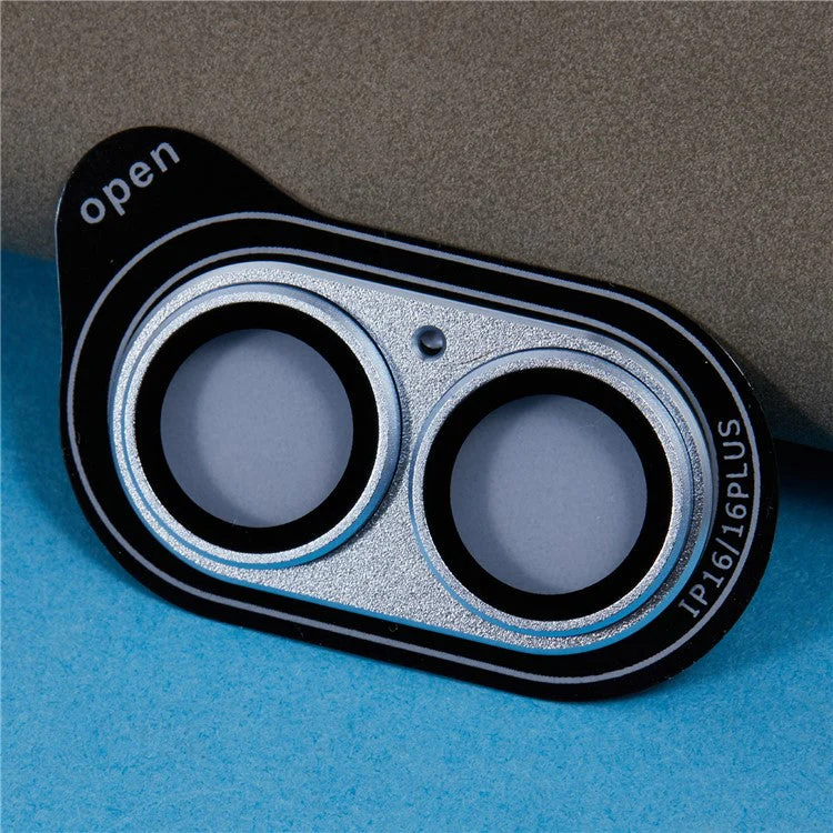 For iPhone 16 Camera Lens Protector Clear Tempered Glass Lens Film - Blue - Image 3
