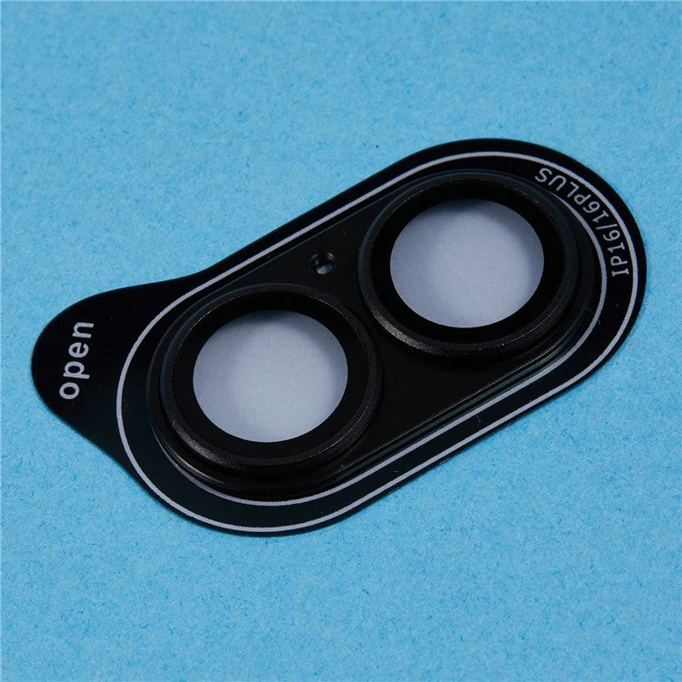 For iPhone 16 Plus Camera Lens Protector Anti-scratch Tempered Glass Rear Lens Film - Black - Image 4