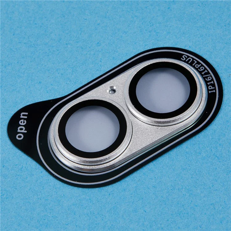 For iPhone 16 Plus Camera Lens Protector Anti-scratch Tempered Glass Rear Lens Film - Silver - Image 4