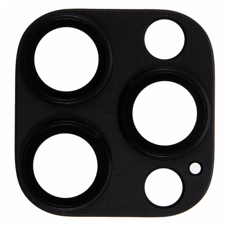 For iPhone 16 Pro / 16 Pro Max Camera Lens Protector Clear Integrated Tempered Glass Lens Film - Black - Image 2