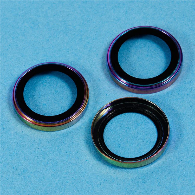 For iPhone 16 Pro / 16 Pro Max Camera Lens Protector Electroplating AF+AR Tempered Glass Lens Film - Colorful - Image 5