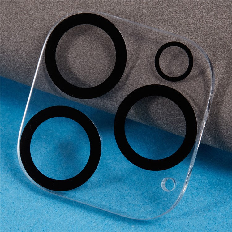 For iPhone 16 Pro / 16 Pro Max Clear Camera Lens Protector Cell Phone Silk Printing Tempered Glass Lens Film - Image 3