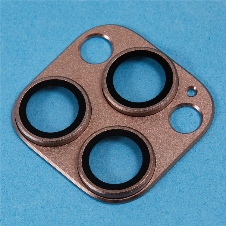 For iPhone 16 Pro Max / 16 Pro Camera Lens Protector Ultra Clear Tempered Glass Lens Film - Gold - Image 6